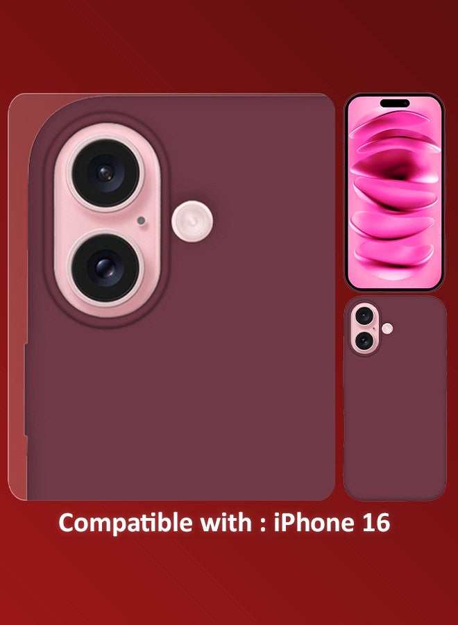 (for iPhone 16) Case, Slim Silicone Case, Full Covered Anti Scratch Shockproof Protective Cover - Image 3
