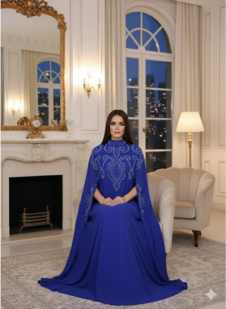 FULL JOY Stylish Maxi Dress with shimmering Details,Flowing Silhouette that Flatters all body types – Fashion, Trendy Dress. - Image 2