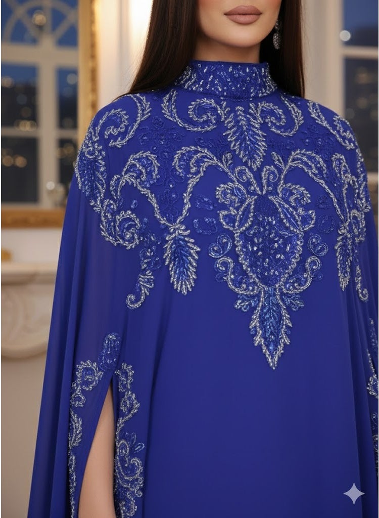 FULL JOY Stylish Maxi Dress with shimmering Details,Flowing Silhouette that Flatters all body types – Fashion, Trendy Dress. - Image 3