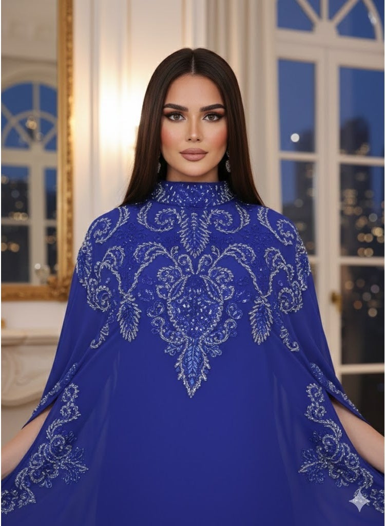 FULL JOY Stylish Maxi Dress with shimmering Details,Flowing Silhouette that Flatters all body types – Fashion, Trendy Dress. - Image 4