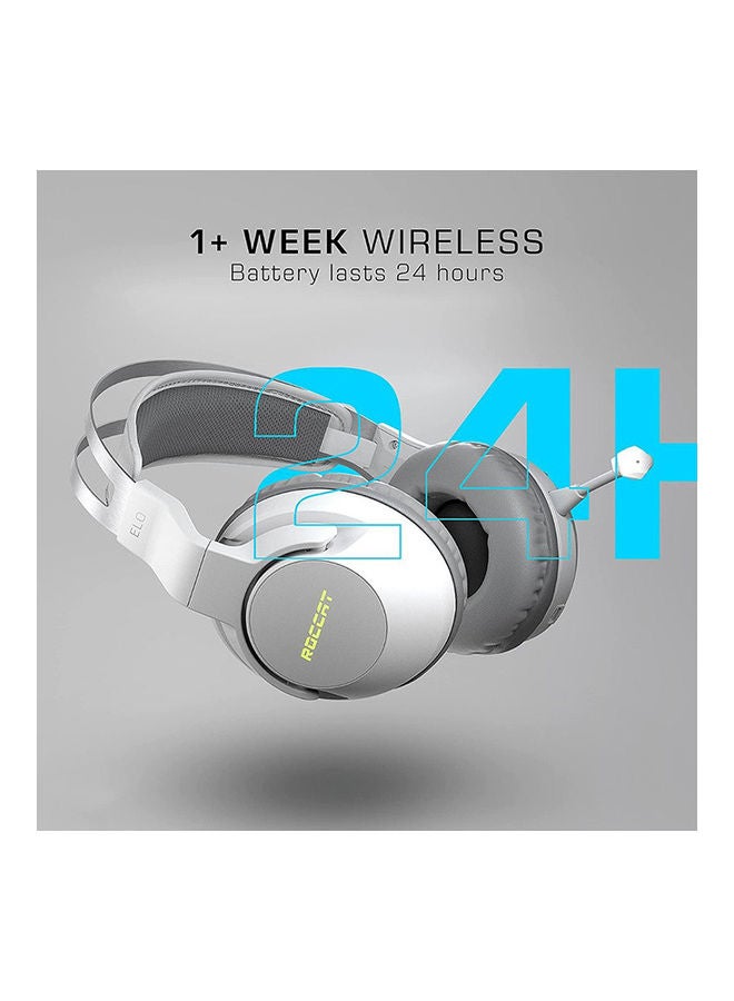 روكات سماعة الألعاب اللاسلكية Roccat Elo 7.1 Air Surround Sound RGB باللون الأبيض - Image 5