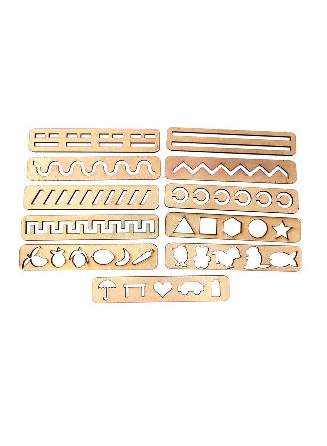 ستيبس تو دو مجموعة الكتابة الأولى من StepsToDo. مجموعة استنسل تتبع الأنماط (أ). متعرج، موجات، لولبيات، وأشكال. بناء أساس مهارات الكتابة اليدوية. - Image 3