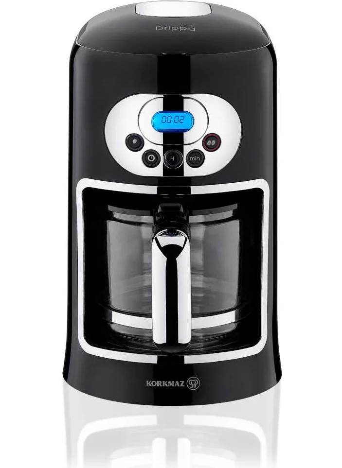 كوركماز Drippa LCD Black Filter Coffee Machine
