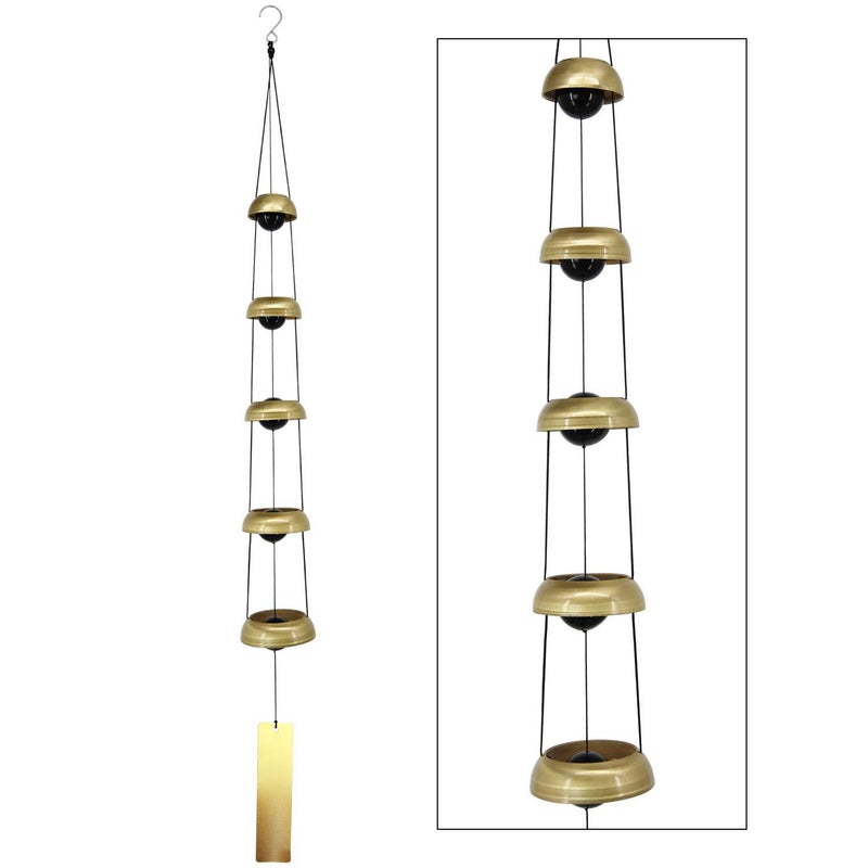 Japanese-Style Three-Bell And Five-Bell Wind Chimes Pendant, Blessing Wind Chimes, Wish Dropshipping - Image 2
