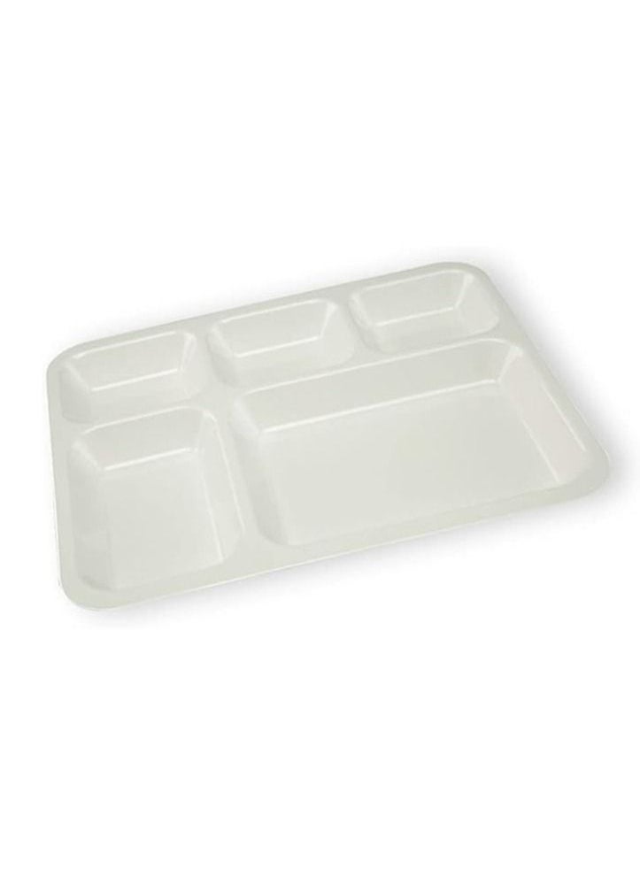 CC Bin Shihon A Multi-Use Divided Melamine Rectangular Serving Dish For Nuts Sweets And Sauces Also White In Color Easy To Store Made Of Break Resistant Melamine 
