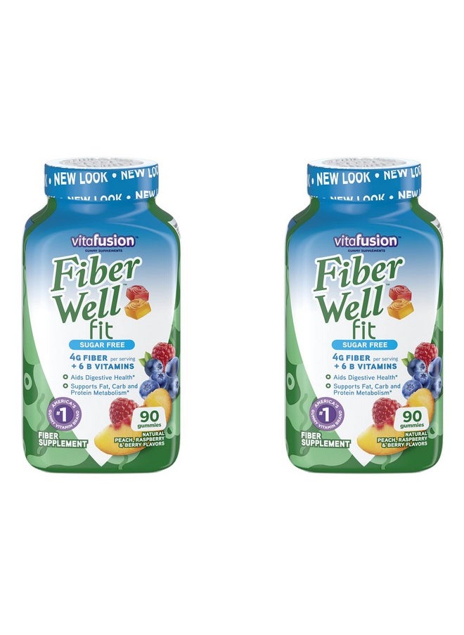 Vitafusion Fiber Well Fit Sugar Free Gummies 90 Ct Pack Of 2  - Image 2