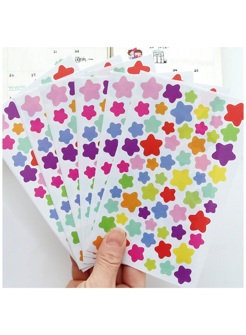 20 Sheets Mini Star Stickers Cute Small Star Stickers for Kids Girl Decal Sticker Cute Decorative Stickers for DIY Crafts Laptop Bottle Colorful Star Stickers - Image 2