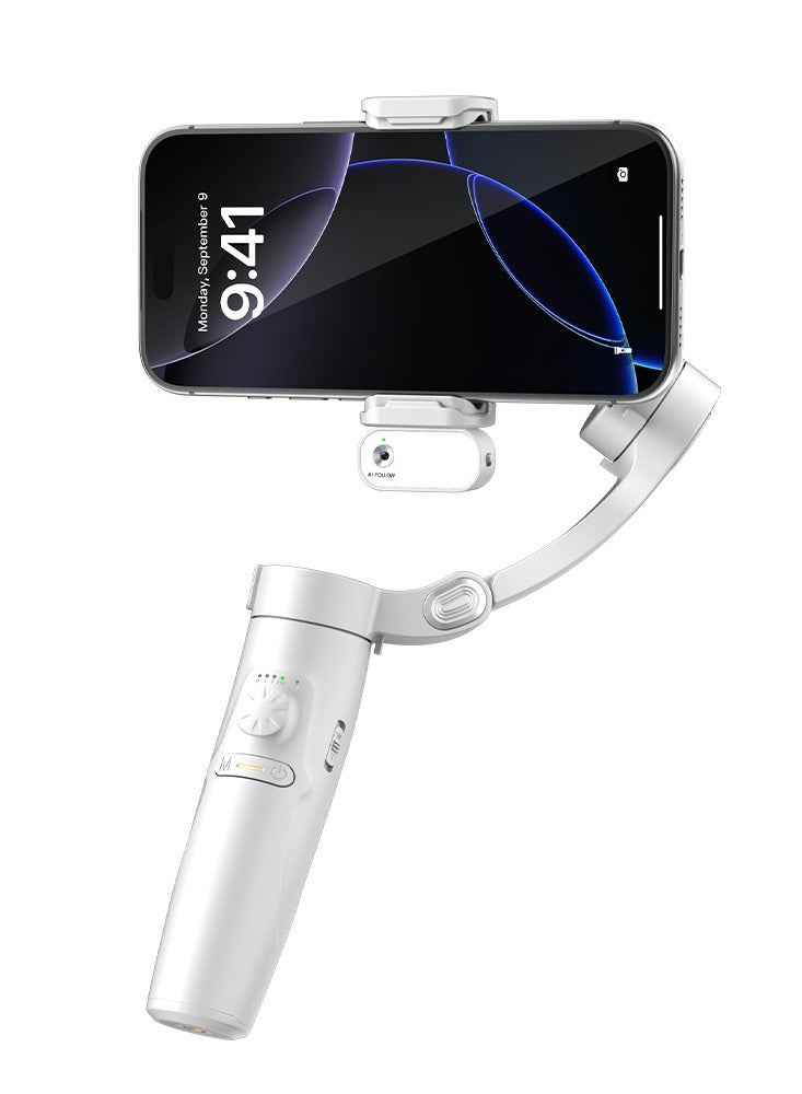 ICEDI AI Tracking 6.0 Handheld Gimbal Stabilizer, 3-Axis Smartphone Stabilizer, Face Tracking Auto Follow, 360° Rotation Mode, Gesture Control, Smart Framing, Foldable Anti-Shake Gimbal Stabilizer - Image 1
