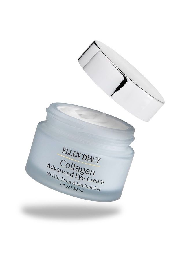 ELLEN TRACY Collagen Eye Cream | Advanced Anti-Aging Moisturizing & Revitalizing Cream for Removing Dark Circles, Wrinkles & Puffiness Under Eyes | Collagen, Dimethicone, 30 ML, 1 FL Oz - Image 1