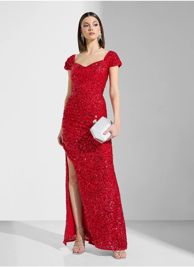 ايلا ليمتد اديشن Shimmer Dress With Slit