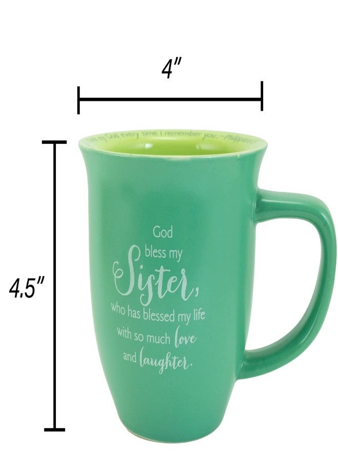 Abbey + CA Gift طقم كوب وقاعدة أكواب سيراميك هدية للأخت من الدير - Image 5