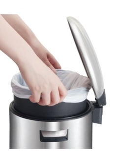 EKO BELLE SERIES Waste Bin | Dust Bin | Garbage Bin | Trash Bin | Pedal Bin | Step on Waste Bin with Pedal – Stainless Steel 12 Liters  - Image 5
