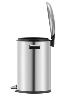 EKO BELLE SERIES Waste Bin | Dust Bin | Garbage Bin | Trash Bin | Pedal Bin | Step on Waste Bin with Pedal – Stainless Steel 12 Liters  - Image 2