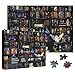Larkipuzz Magic Book Library Puzzles for Adults 1000 Pieces Funny Halloween Bookshelf Jigsaw Puzzle Difficult Bottle Owl Art Puzzles - Image 2