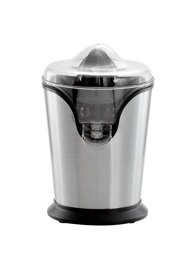 GEEPAS Citrus Juicer Electric Orange Juicer | Professional Brushed Stainless Steel Fruit Juicer | Squeezes Oranges Lemons Lime Juices | Freshly Pressed Fruit Juices in Seconds 100 W GCJ46013UK Silver/Black - Image 1