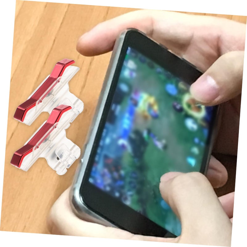 2 Pack Mobile Game Controller Metal Joystick Grip with Trigger Buttons for Phone - Image 5