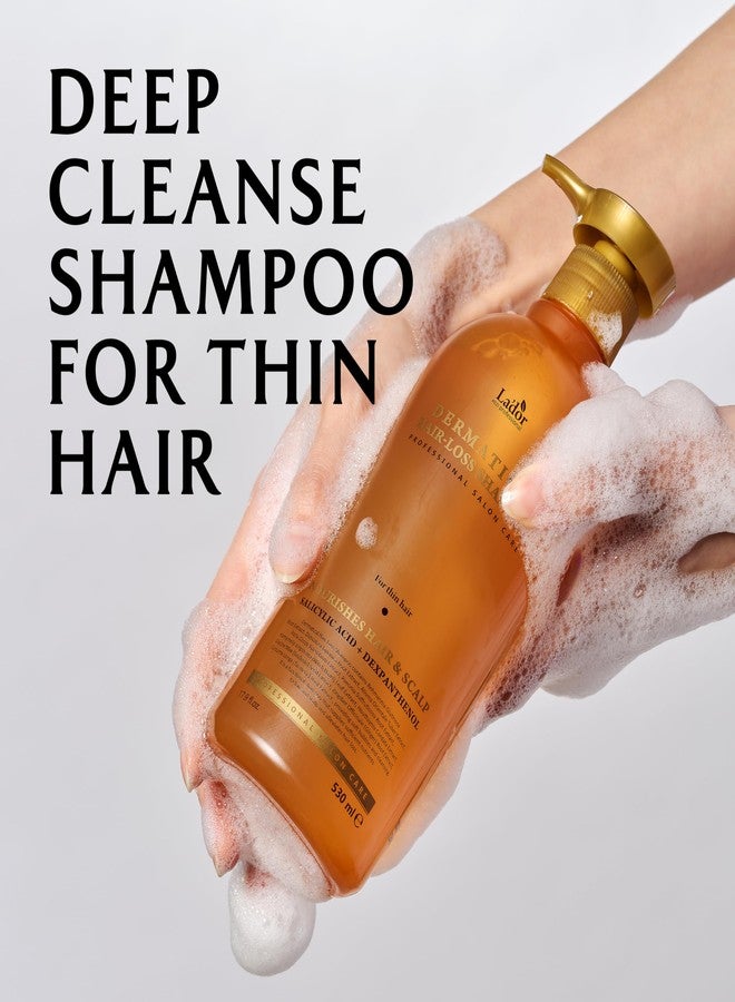 LADOR Dermatical Hair-Loss Shampoo (For Thin Hair) (530ml) Anti Hair Loss & Hair Growth Shampoo, Deep Cleanse, Nourish, Soothe Damaged Scalp for Thinning & Damaged Hair - Image 2
