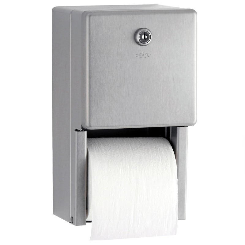 Bobrick SurfaceMounted MultiRoll Toilet Paper Tissue Dispenser SatinFinish Stainless Steel Model B2888