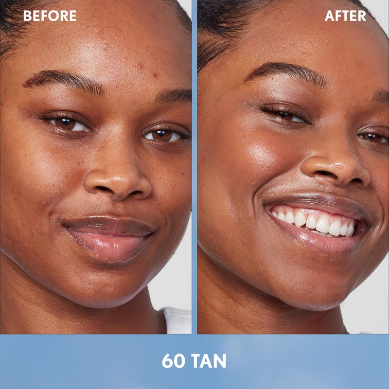 Covergirl Simply Ageless Skin Perfector Essence Foundation, 60 Tan, Tinted Skin Perfector, Skincare Makeup Hybrid, Sheer Tint, Radiant Finish, Skin-Like Finish, Vegan Formula, 1.0oz - Image 3