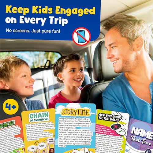 WELL BALANCED Road Trip Games 55 Fun Car Games for Kids and Adults - Image 5