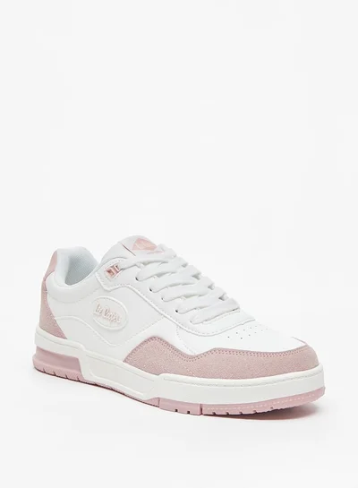 Lee Cooper Women'S Logo Detail Casual Sneakers With Lace-Up Closure