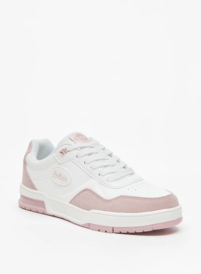 Lee Cooper Women'S Logo Detail Casual Sneakers With Lace-Up Closure