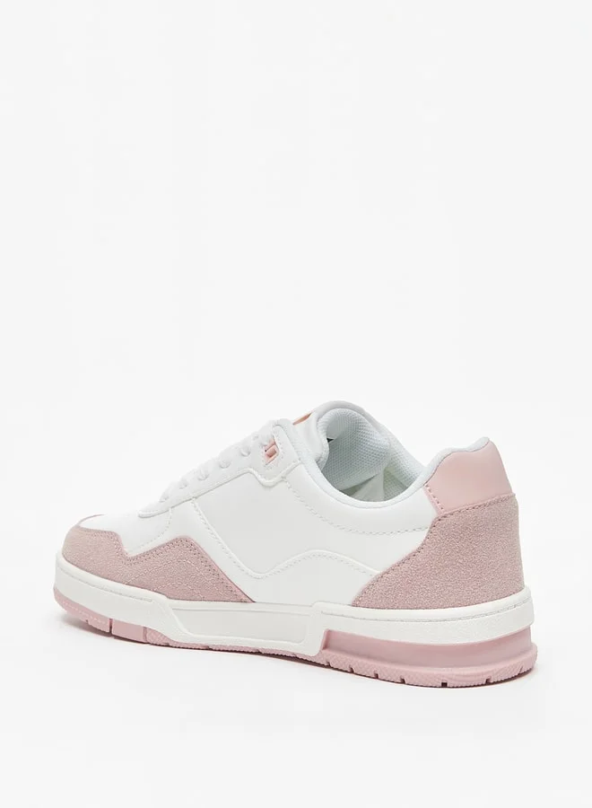 Lee Cooper Women'S Logo Detail Casual Sneakers With Lace-Up Closure