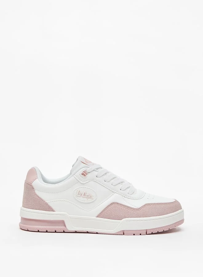 Lee Cooper Women'S Logo Detail Casual Sneakers With Lace-Up Closure