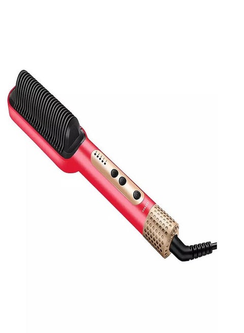 SK-1008 Hair Straightener Brush Hair Styling Tool 950F Red