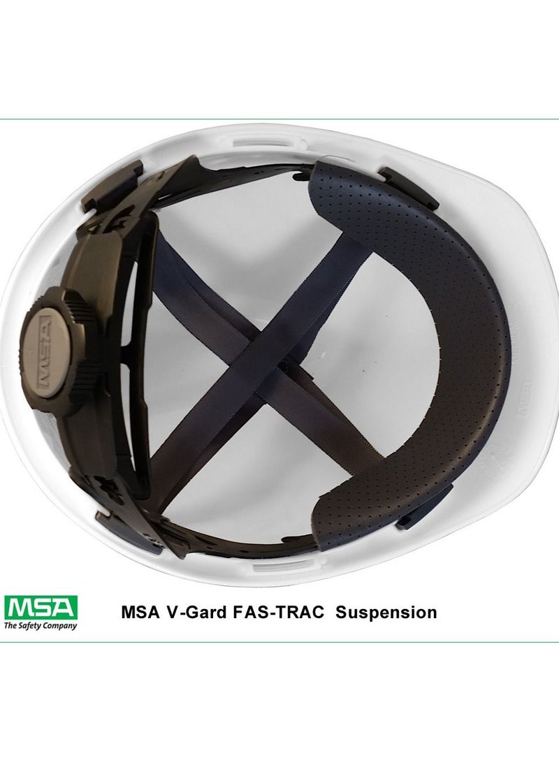 MSA 10057441 V Gard Hard Hat White HELMET - Image 2