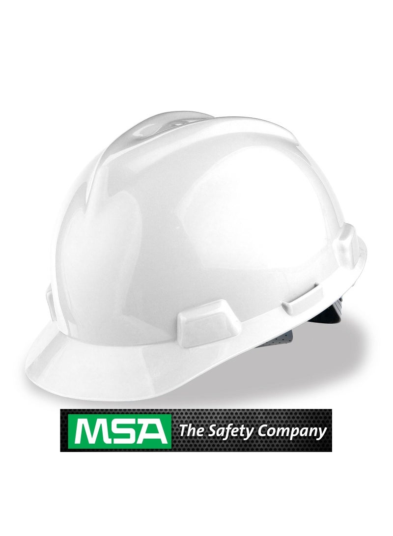 MSA 10057441 V Gard Hard Hat White HELMET - Image 3