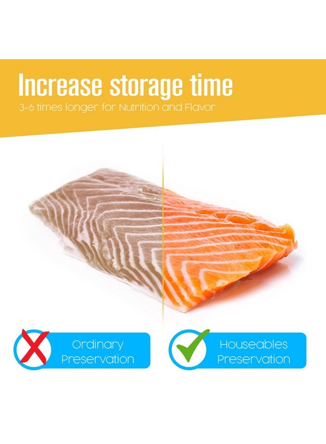 Houseables Vacuum Sealer Bags, Sous Vide Rolls, Two (2), Large 11 Inch x 50 Ft, Commercial Grade Plastic, Food Vac Storage & Seal, Airtight Vacume Saver, Microwave & Freezer Safe, Store A Meal - Image 4