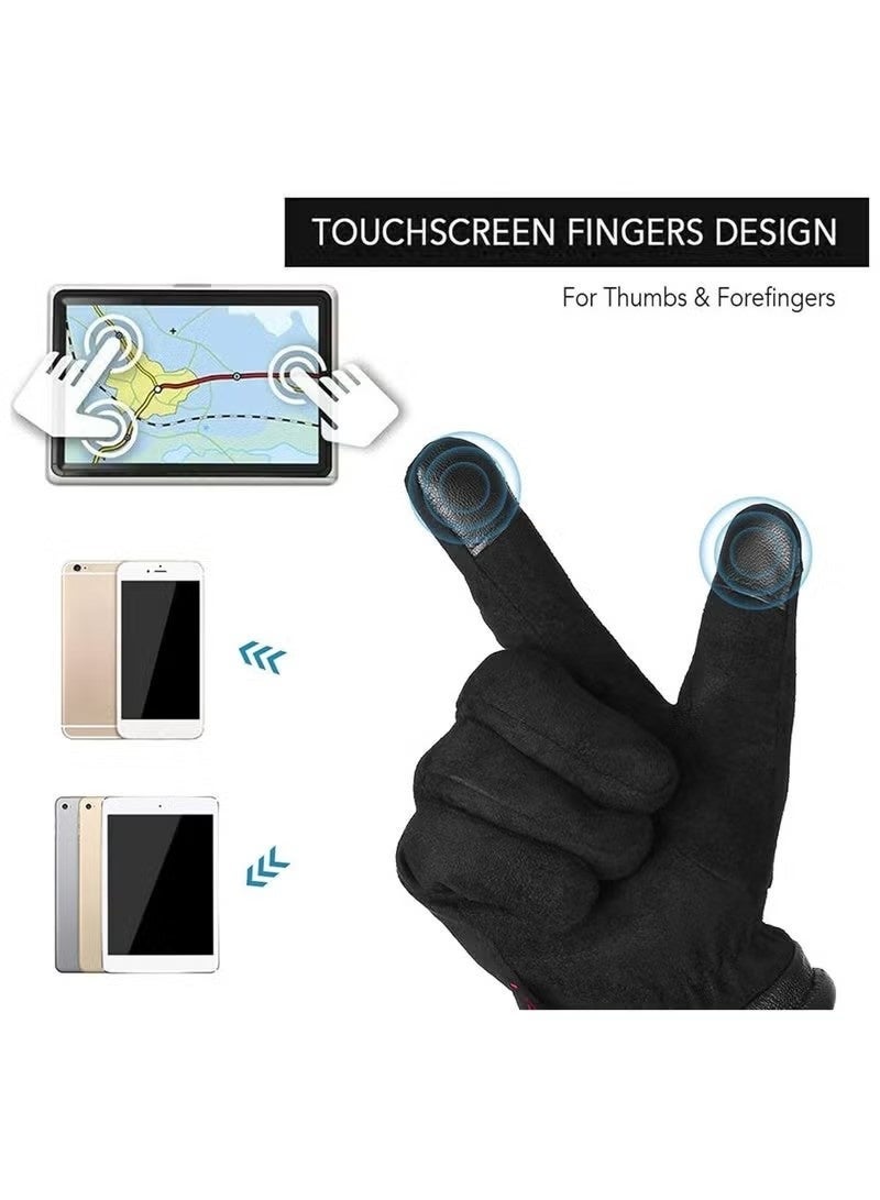 Winter Gloves, Men's And Women's Touch Screen Gloves, Cold Weather Warm Gloves, Frozen Work Gloves for Running, Driving, Cycling, Work - Image 5