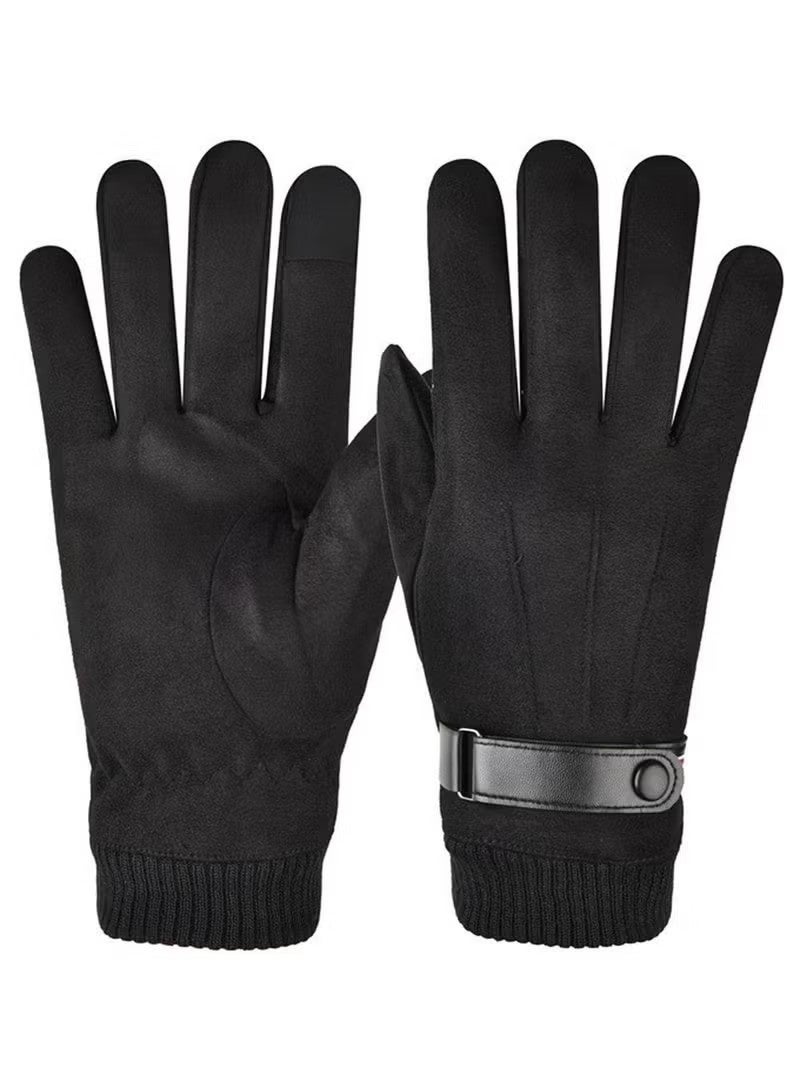 Winter Gloves, Men's And Women's Touch Screen Gloves, Cold Weather Warm Gloves, Frozen Work Gloves for Running, Driving, Cycling, Work - Image 2