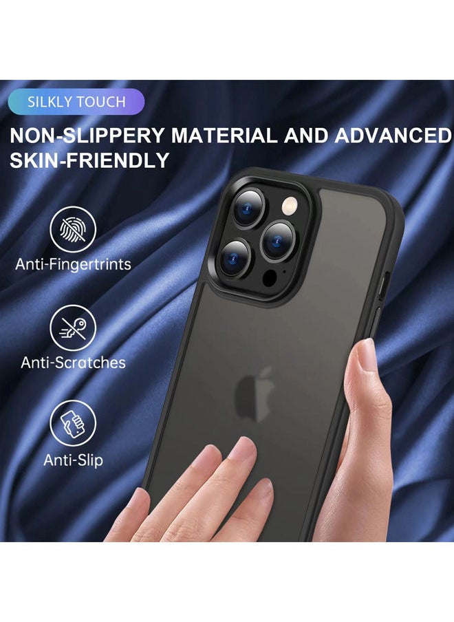 Rock Pow iPhone 14 Pro Max Case 6.7 inch Anti Yellowing Hard Explosion Back Ultra Thin Crystal Case Anti Drop Shockproof Protection Anti Scratch for iPhone 14 Pro Max Clear Black Cover  - Image 4