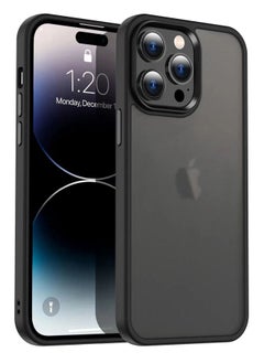 Rock Pow iPhone 14 Pro Max Case 6.7 inch Anti Yellowing Hard Explosion Back Ultra Thin Crystal Case Anti Drop Shockproof Protection Anti Scratch for iPhone 14 Pro Max Clear Black Cover  - Image 1