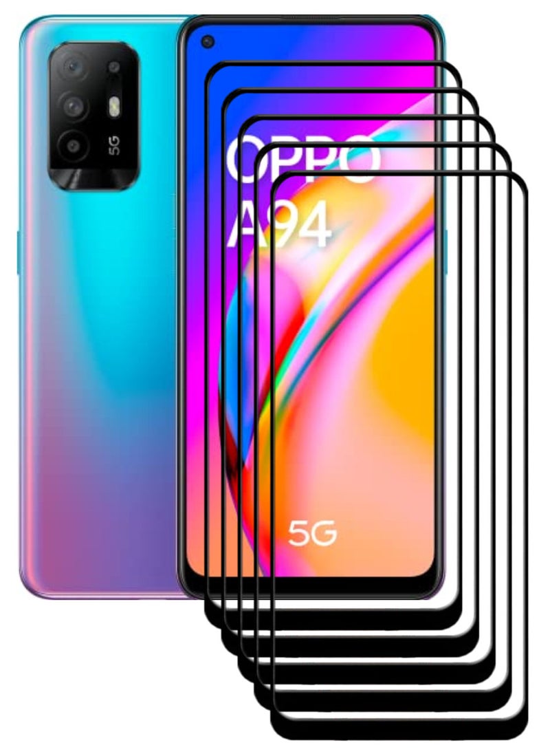 ACLIX 5 Pieces Antistatic ESD Dustproof Premium Quality High Definition Tempered Glass Screen Protector Designed For Oppo A94 5G - Image 1