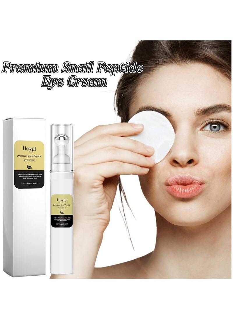 Snail Peptide Eye Cream for Moisturizing, Snail Mucin Under Eye Cream with Niacinamide, Hyaluronic Acid, 17 ML Snail Eye Cream for Dark Circles, Puffiness and Fine Lines - pzsku/Z9F9E5BE4956C442075CBZ/45/_/1739978566/b568b576-67e1-4eb7-92ba-b5b4c8a3e567