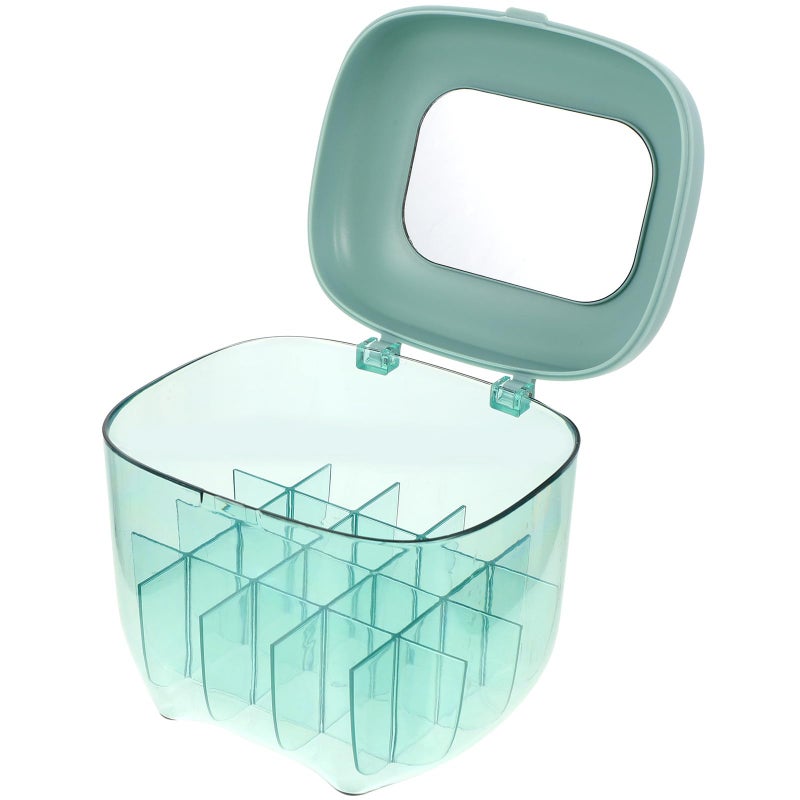 Multi Grid Dustproof Lipstick Organizer Stand For Makeup Vanity Storage Box - Image 2