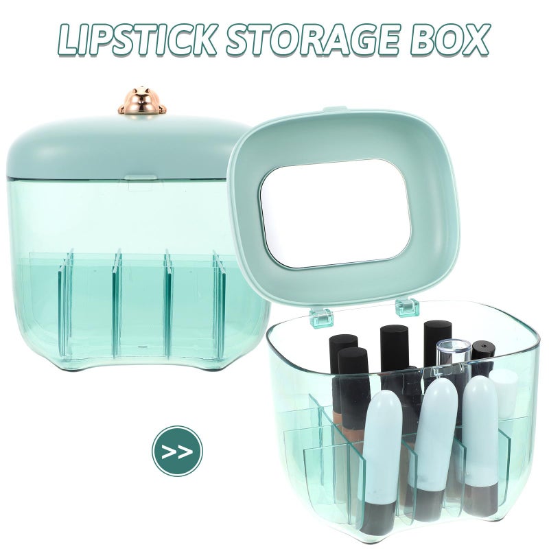 Multi Grid Dustproof Lipstick Organizer Stand For Makeup Vanity Storage Box - Image 3