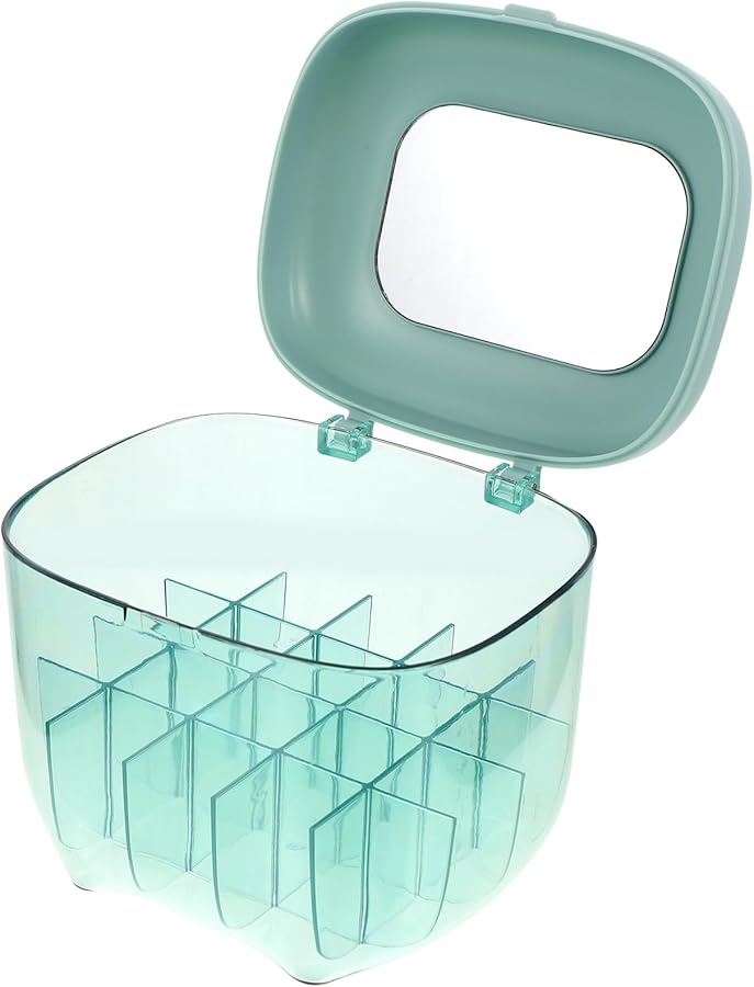 Multi Grid Dustproof Lipstick Organizer Stand For Makeup Vanity Storage Box - Image 1