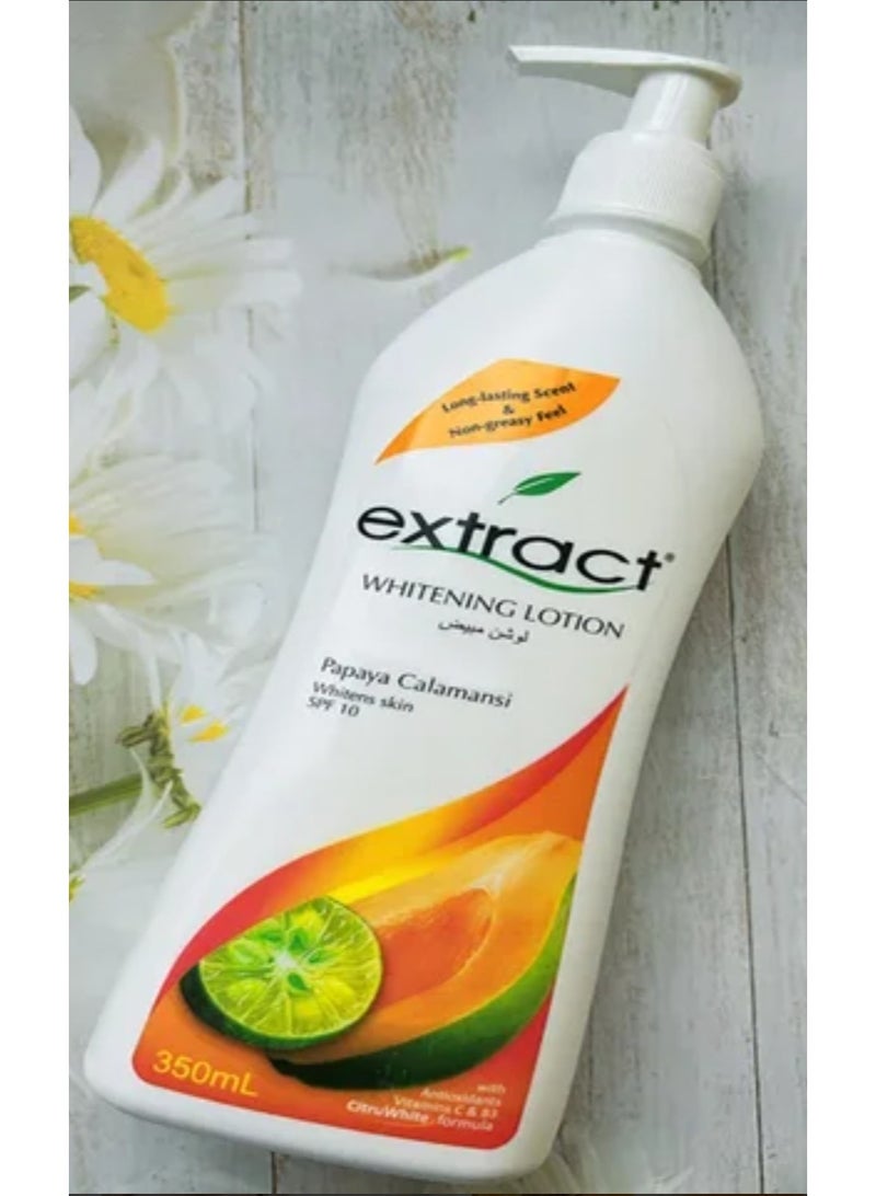 لوشن تبييض البابايا كالامانسي يبيض البشرة بعامل حماية من الشمس SPF10 (350 مل)