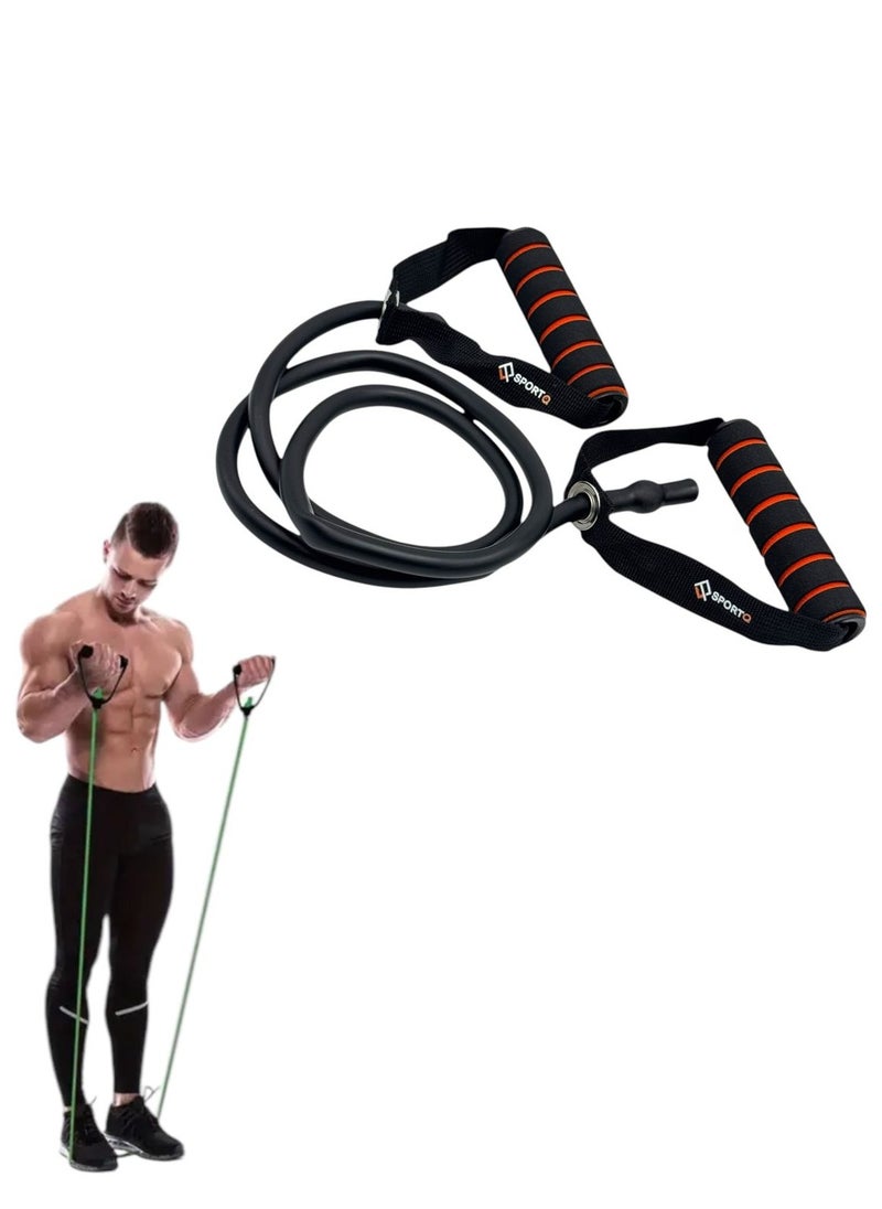 SportQ - Tube Resistance Bands for Physical Training, Muscle Stretching, Fitness and Body Sculpting for Men and Women, Elastic Band, Tubular Resistance Band for Body Sculpting, Exercise Belt Resistance Band for Home and Gym - Image 1