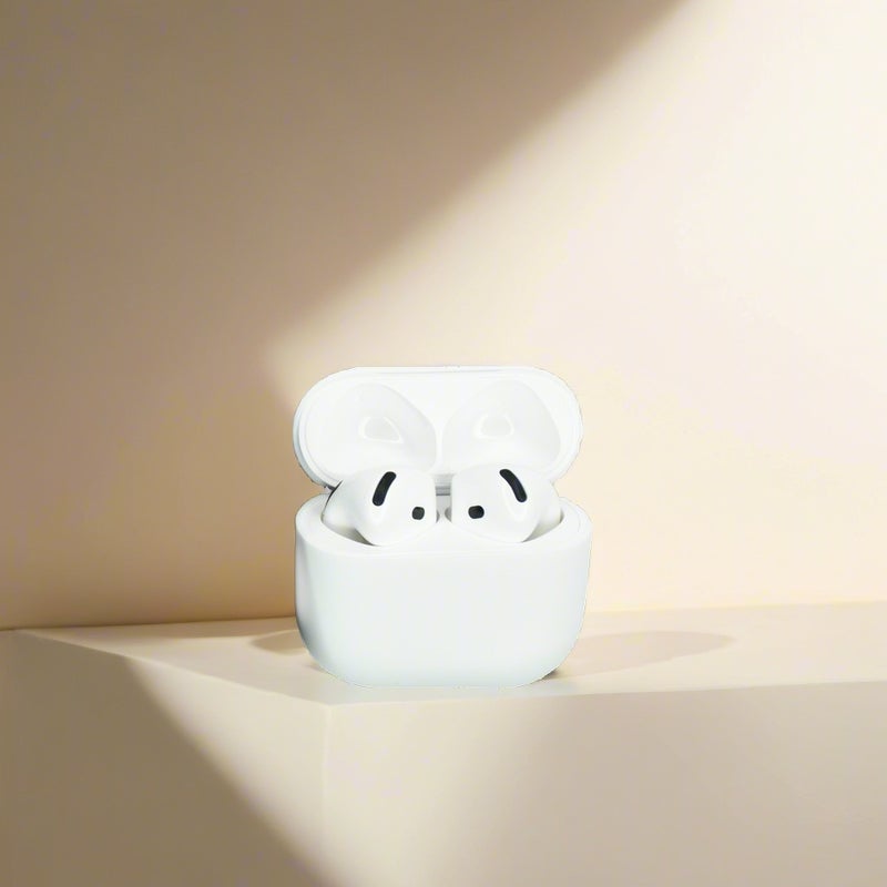 EXMY Silicone earphone storage case - Wireless earphone anti-drop protection cover(White) - Image 3