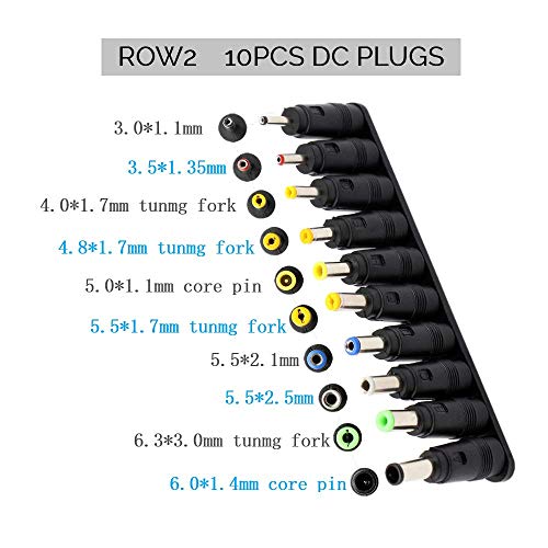 Outtag Universal 34pcs DC Connectors Plug Kit DC Power Adapter Connector, 5.5 x 2.1mm Female Base - Image 3