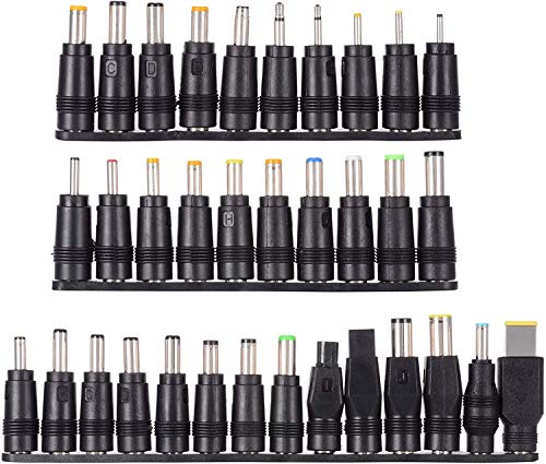 Outtag Universal 34pcs DC Connectors Plug Kit DC Power Adapter Connector, 5.5 x 2.1mm Female Base - Image 1