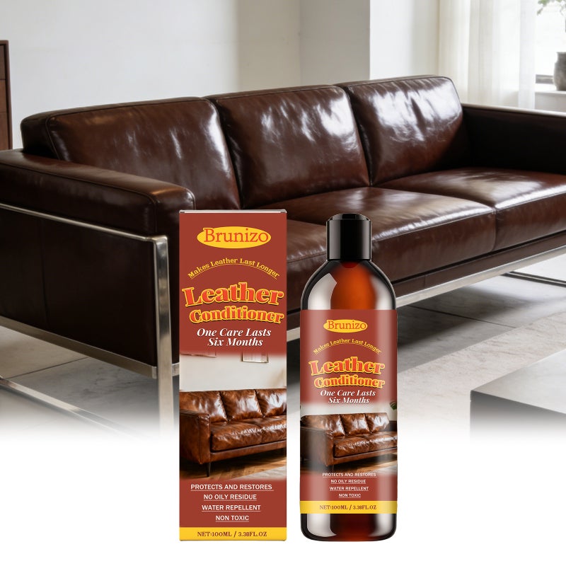 Brunizo Leather Care Agent Deeply Nourishes And Cares Leather Lanolin Cleaner Moisturizing Softening Breathable - Image 2