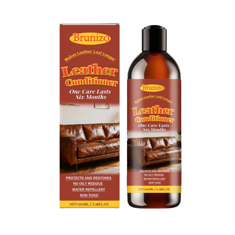 Brunizo Leather Care Agent Deeply Nourishes And Cares Leather Lanolin Cleaner Moisturizing Softening Breathable - Image 1
