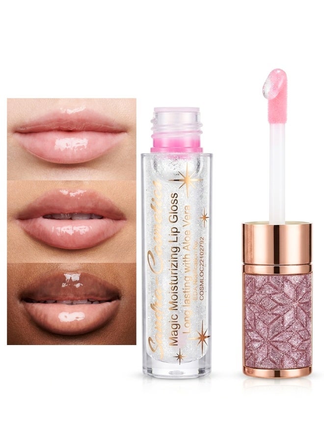 Sandra Magic Moisturizing Color Changing Lip Gloss Aloe Vera Hydrating Gloss 5 ml - Image 1