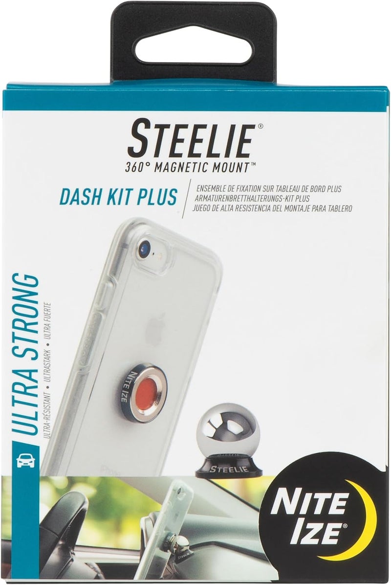 Nite Ize Original Steelie Dash Mount Kit Plus - 360° Magnetic Phone Holder - Image 1